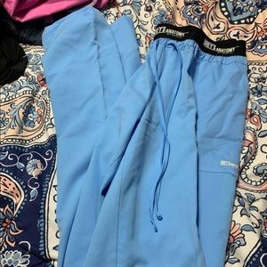 Light blue scrub pants